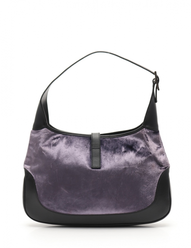 グッチ GUCCI ワンショルダーバッグ ジャッキー 紫 黒 001 3306 ベロア  