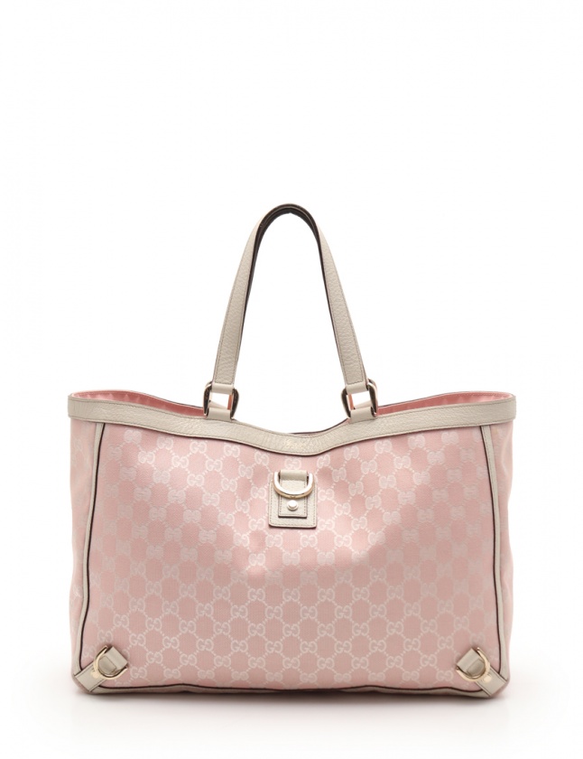 グッチ Gucci トートバッグ Ggキャンバス アビー ピンク アイボリー キャンバス レザー レディース 114 ベクトルパーク