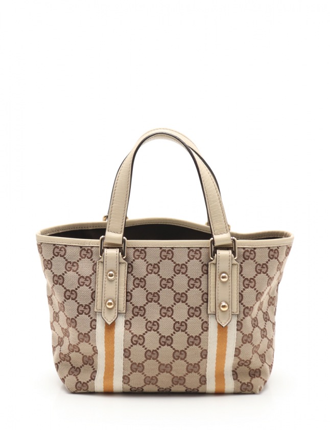 グッチ GUCCI ミニトートバッグ GGキャンバス シェリー ベージュ 