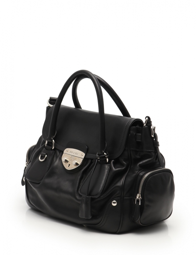 プラダ PRADA ハンドバッグ ショルダーバッグ 黒 BN1322 レザー 2WAY