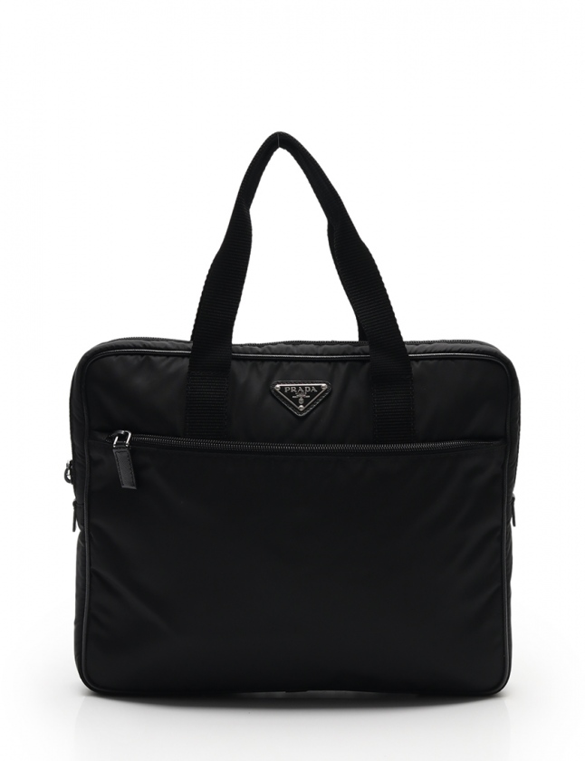 プラダ PRADA ビジネスバッグ ブリーフケース 黒 VA0609 ナイロン  