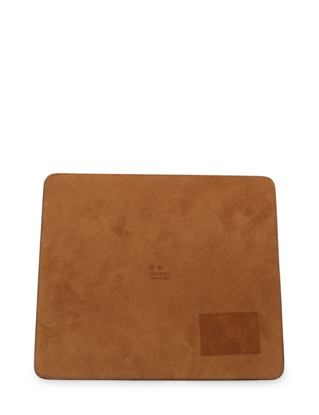 グッチ GUCCI マウスパッド グッチシマ ベージュ 小物 レザー メンズ