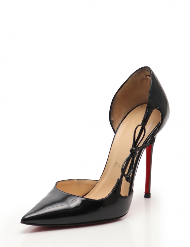 クリスチャンルブタン Christian louboutin パンプス 黒 37 シューズ  