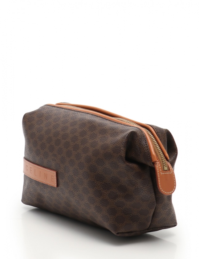 セリーヌ ポーチ ダークブラウン レザー CELINE(セリーヌ) ポーチ