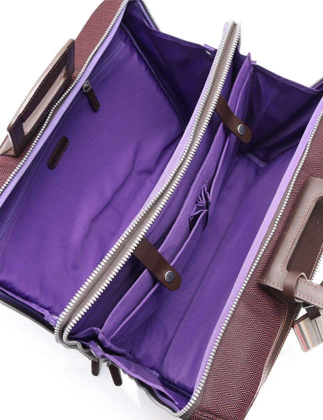 Paul Smith ポールスミス ビジネスバッグ 2way パープル ブラック 美品ポールスミス 2way ブリーフケース ビジネスバッグ ロゴ