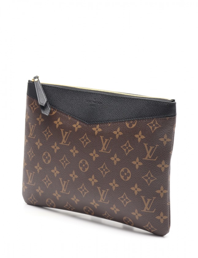 ルイヴィトン Louis Vuitton クラッチバッグ デイリーポーチ モノグラム ノワール M648 Pvc レザー メンズ レディース 114 ベクトルパーク