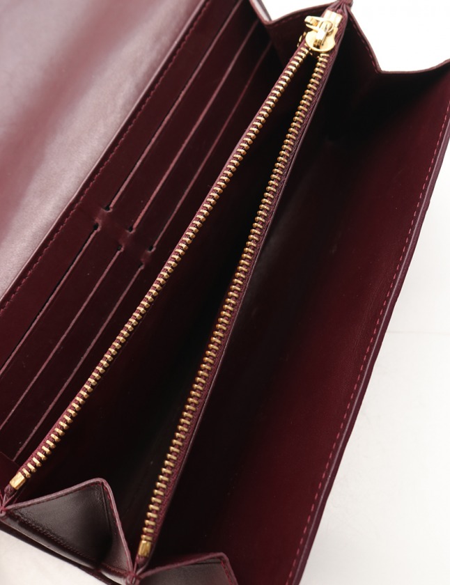 美品 LOUISVUITTON レザー 長財布 ヴェルニ アマラント モノグラム ヴィトン ヴェルニ ポルトフォイユサラ M90152 アマラント 長