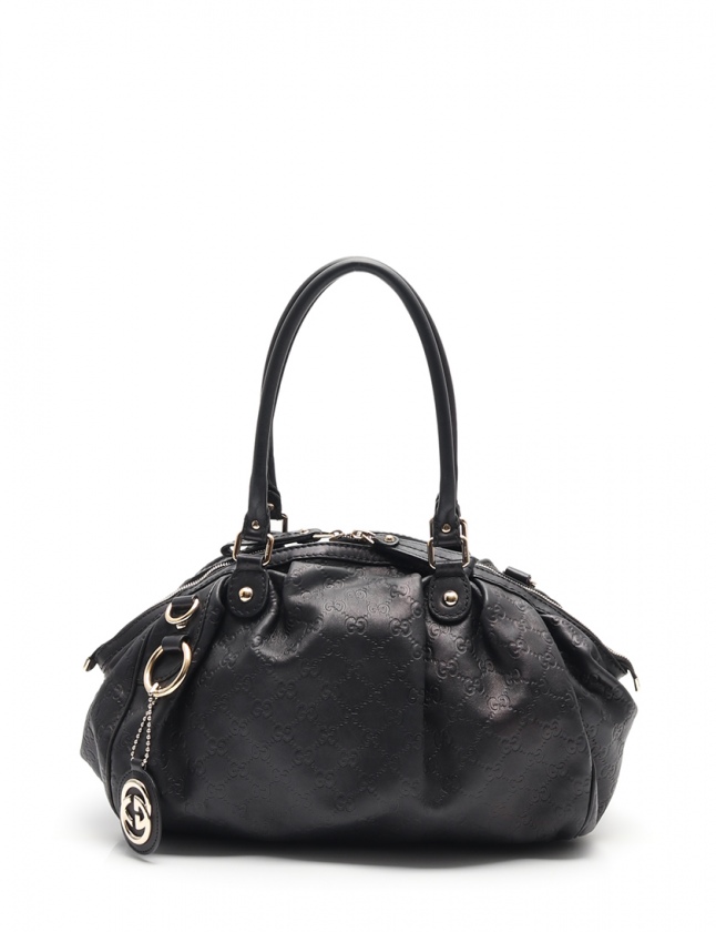グッチ GUCCI ハンドバッグ ショルダーバッグ グッチシマ スーキー 黒 