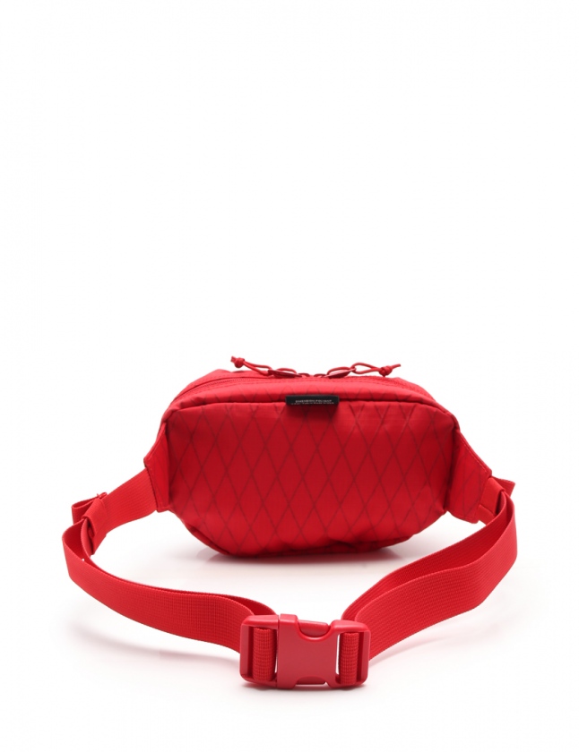 シュプリーム SUPREME ウエストバッグ ボディバッグ 赤 白 ナイロン  