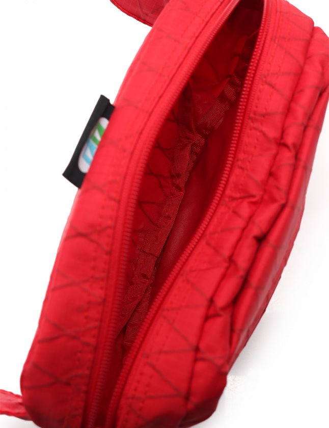 シュプリーム SUPREME ウエストバッグ ボディバッグ 赤 白 ナイロン  