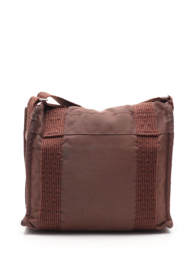 期間限定】 HERMES エールライン バサスPM ショルダーバッグ ブラウン