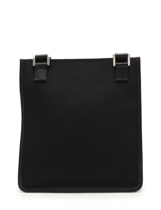 グッチ GUCCI ショルダーバッグ 黒 92562 キャンバス レザー