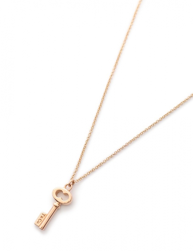 ティファニー TIFFANY & CO. ネックレス キーペンダント ピンク