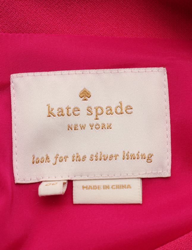 ケイトスペード KATE SPADE ワンピース ピンク 00 ノースリーブ ミニ丈