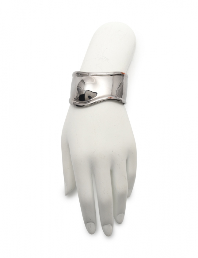 ティファニー TIFFANY & CO. バングル ボーンカフ ガンメタル