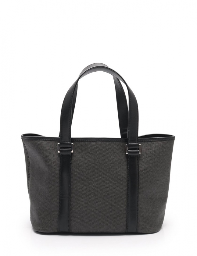 ブルガリ BVLGARI トートバッグ ウィークエンド ダークグレー 黒 PVC