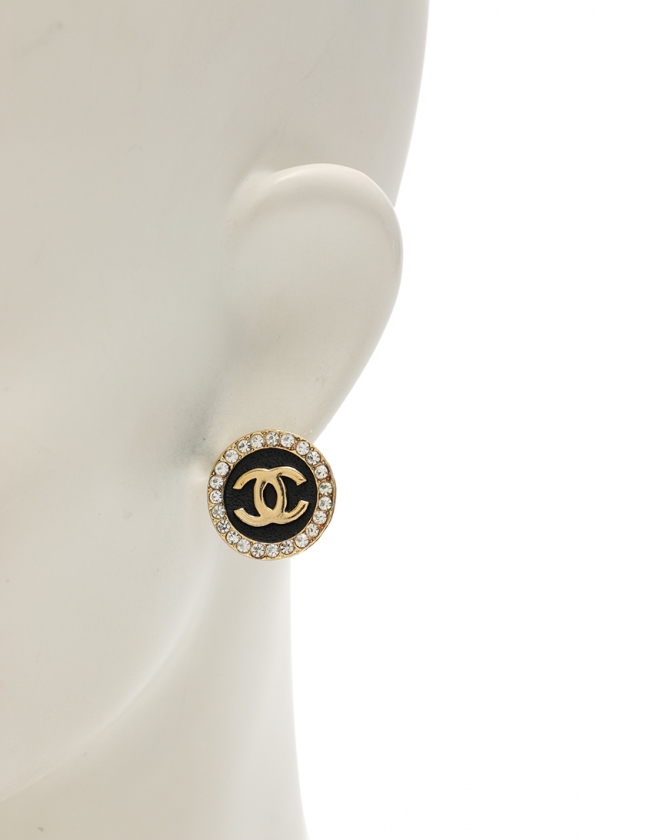 大SALE中❗️【美品】CHANEL ピアス ラインストーン ゴールド ココマーク CHANEL シャネル ピアス ココマーク ABC547 ラインストーン