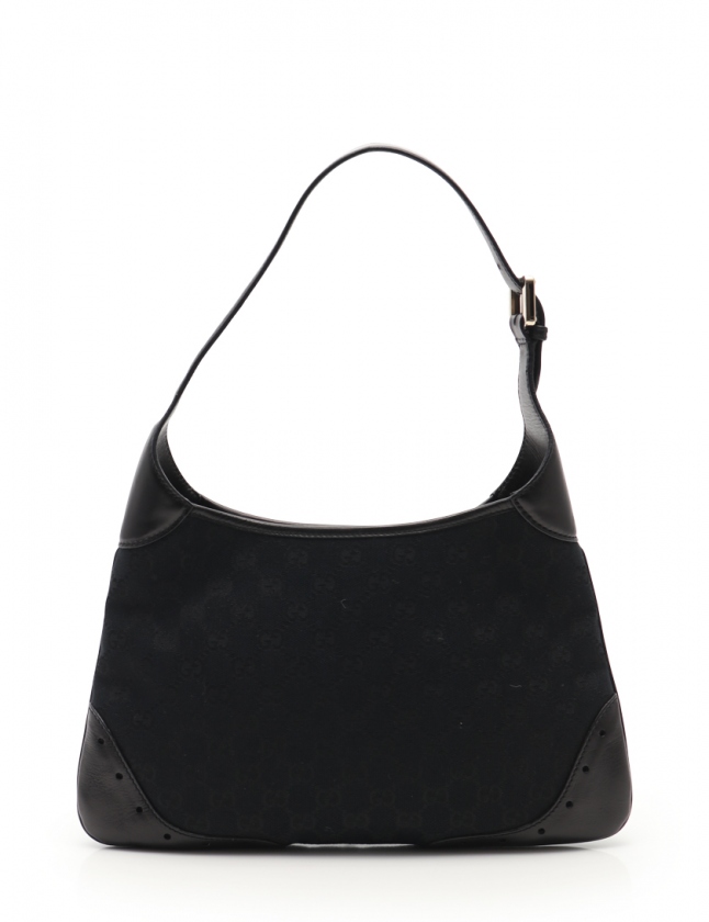 ショルダーバック　黒系 グッチ GUCCI ショルダーバッグ GGキャンバス 黒 145778 キャンバス