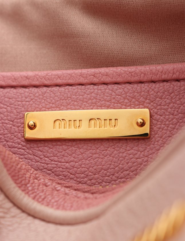 ミュウミュウ miumiu ショルダーバッグ ポシェット マドラス ピンク