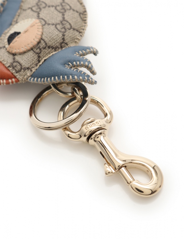 GUCCI チャーム キーホルダー パパガッロ オウム グリーン
