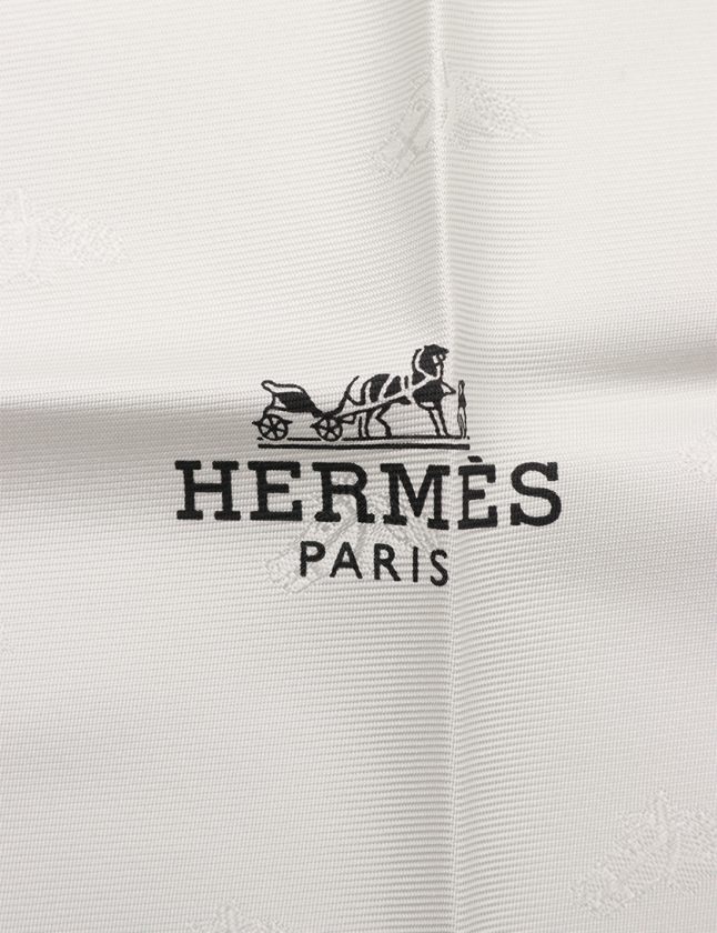 MICHEL 【美品】【シルク】HERMES PARIS スカーフ 白赤黒 PARIS MICHEL 【美品】【シルク】HERMES PARIS スカーフ 白赤黒 PARIS