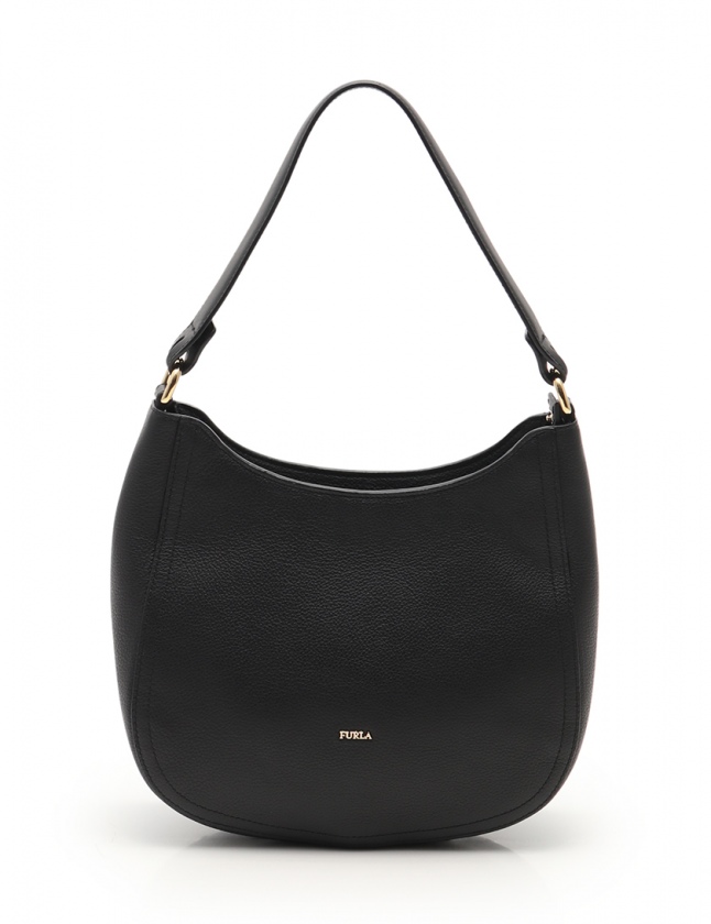 フルラ FURLA ワンショルダーバッグ ポシェット 黒 レザー レディース 