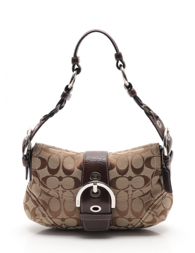 コーチ COACH ワンショルダーバッグ シグネチャー ベージュ 茶 6171 