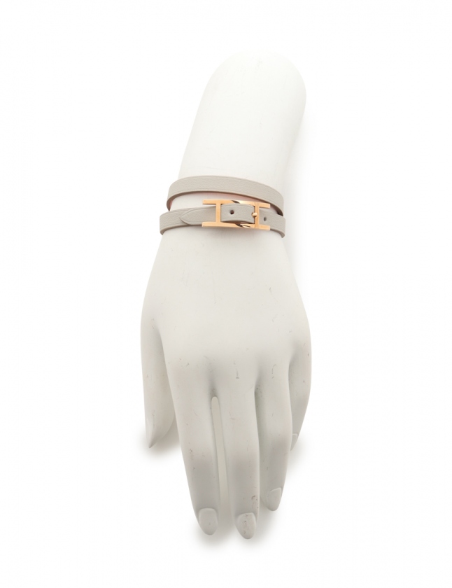 エルメス HERMES ブレスレット ビーアピ ドゥブルトゥール ローズ  