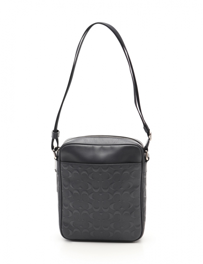 コーチ COACH ショルダーバッグ オプアート グレー F11741 レザー 
