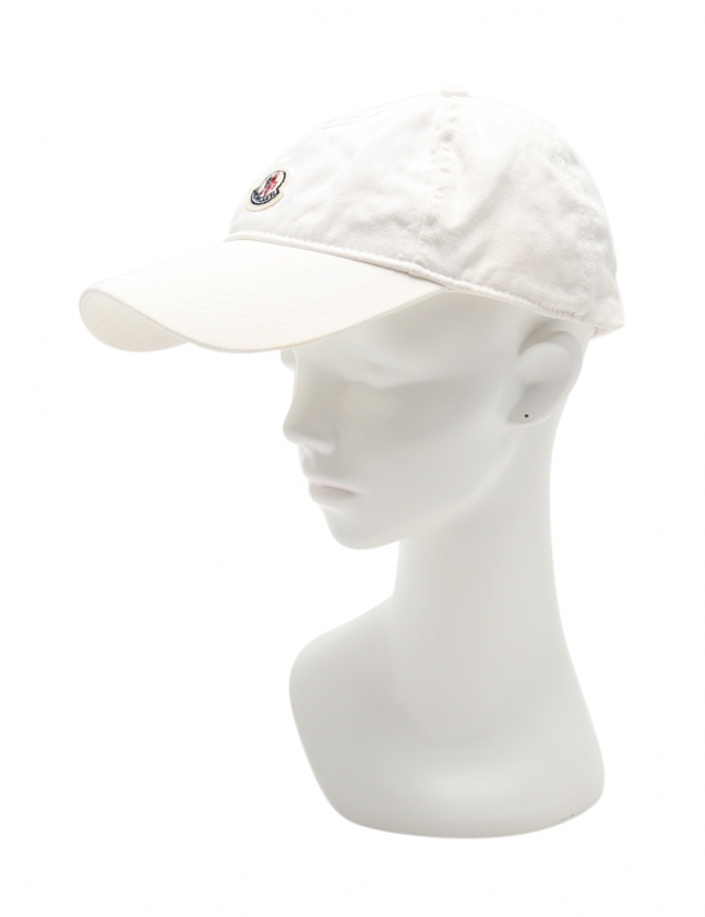 モンクレール Moncler ベースボールキャップ 白 小物 ワンポイント コットン メンズ 114 ベクトルパーク