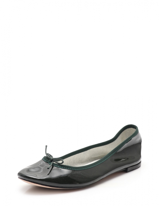 レペット Repetto フラットシューズ バレエシューズ 緑 39.5 シューズ 