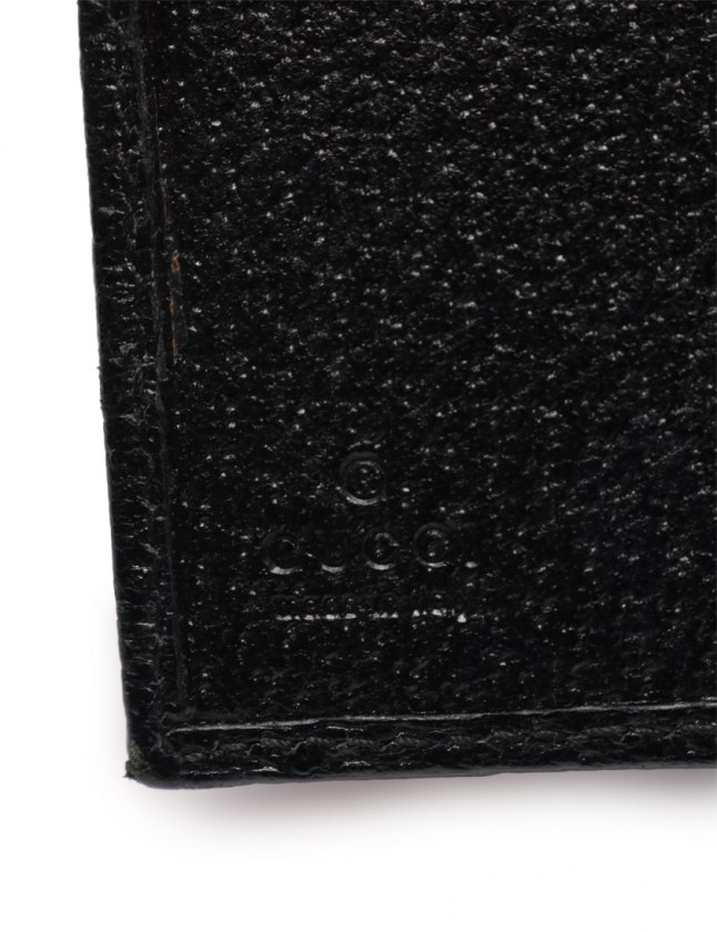 ⭐️K⭐️です。 GUCCI グッチ 120932 GGキャンバス Wホック財布 ブラック USED品