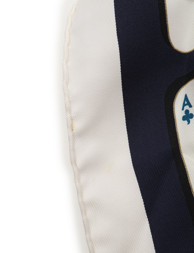 HERMES(エルメス)18SS Jeu de Cartes ジュードカルツ ツイリー シルクツイル トランプ柄 スカーフ オレンジ エルメス 18SS JEU DE CARTES ツイリー スカーフ シルク