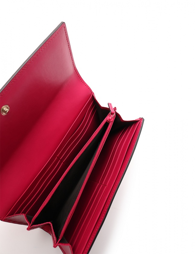 美品 GUCCI グッチ ディアマンテ 354486 長財布 レザー オレンジブラウン系 フラップ