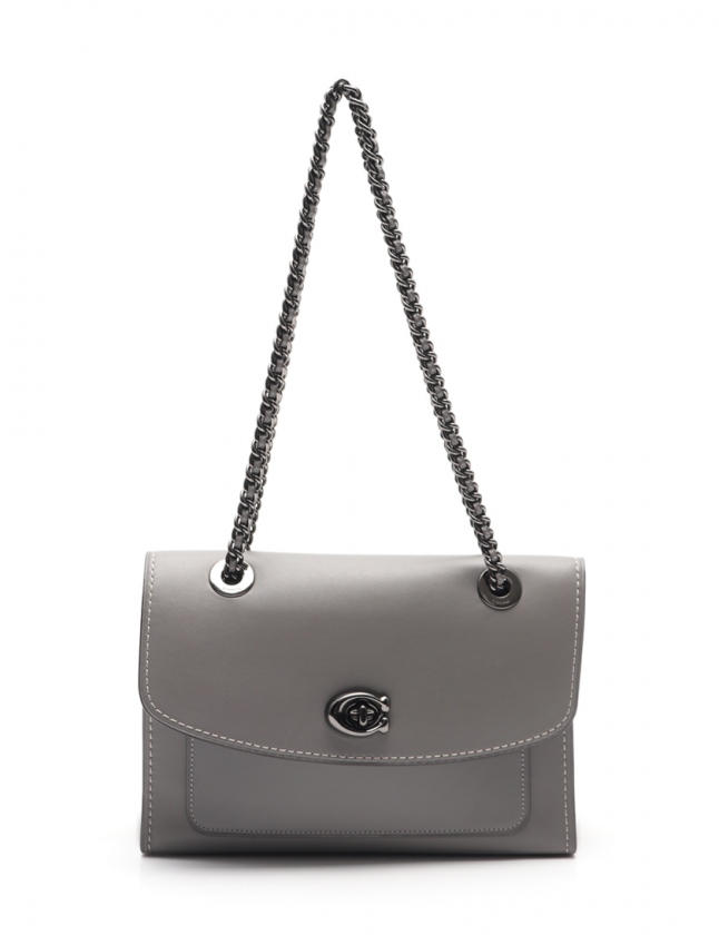 コーチ COACH チェーンショルダーバッグ パーカー グレー 26849 
