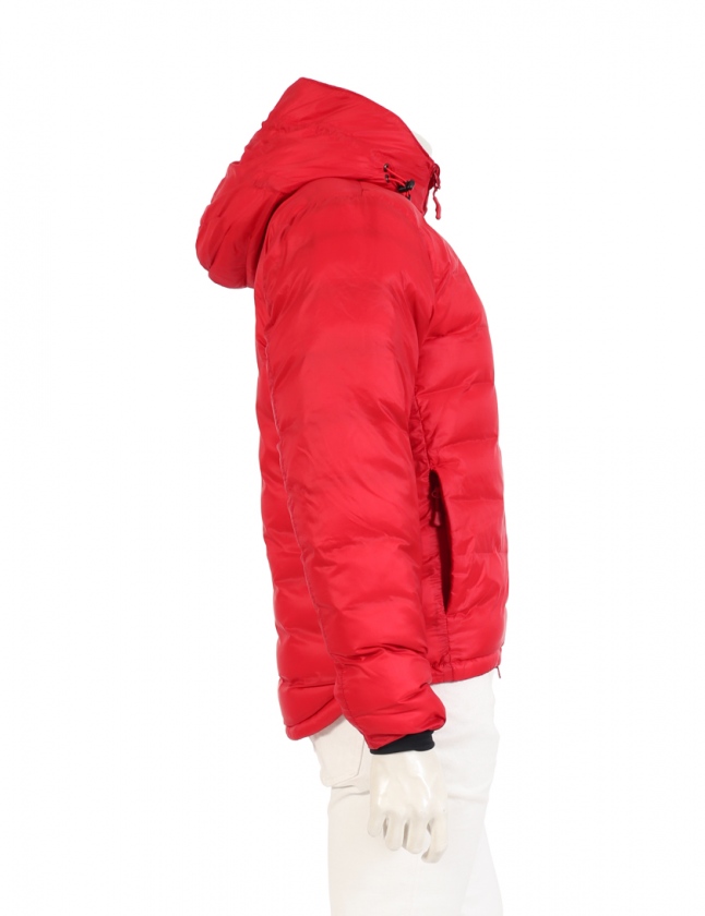 カナダグース CANADA GOOSE ダウンジャケット LODGE HOODY 赤 S/P