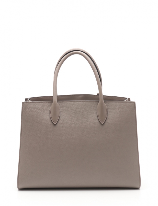 プラダ PRADA トートバッグ ショルダーバッグ ビブリオテーク グレー 