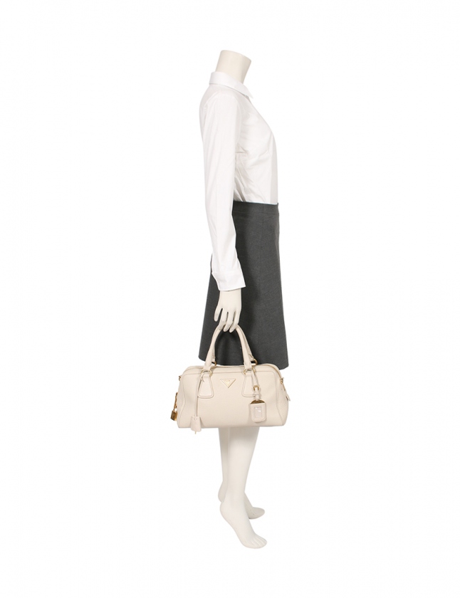 プラダ PRADA ハンドバッグ ショルダーバッグ アイボリー BL0867