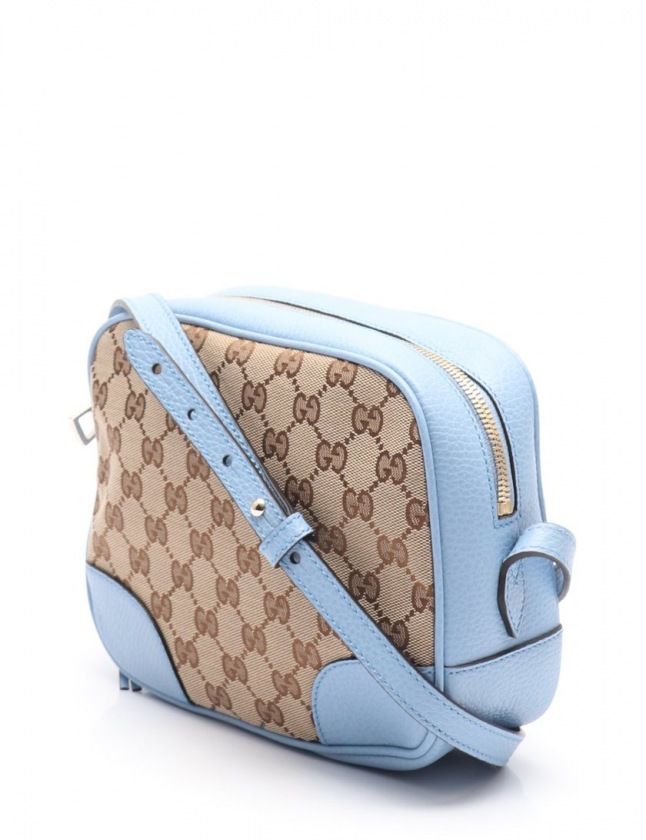 Gucci GGパターン ショルダーバッグ ベージュ/ブルー