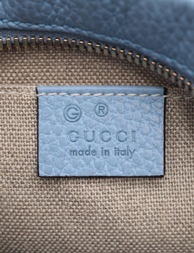 グッチ GUCCI ショルダーバッグ GGキャンバス ベージュ 水色 449413