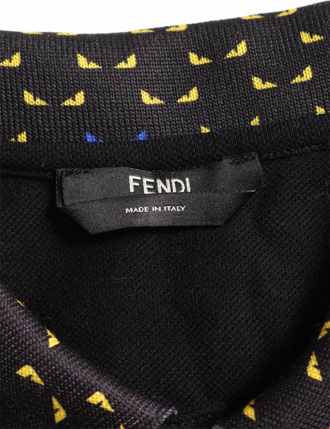 フェンディ FENDI ポロシャツ バグズ 黒 50 トップス 19