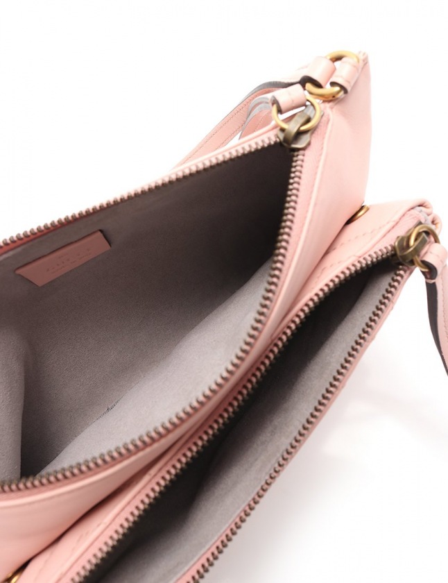 グッチ GUCCI ショルダーバッグ GGマーモント ピンク 453878 レザー  