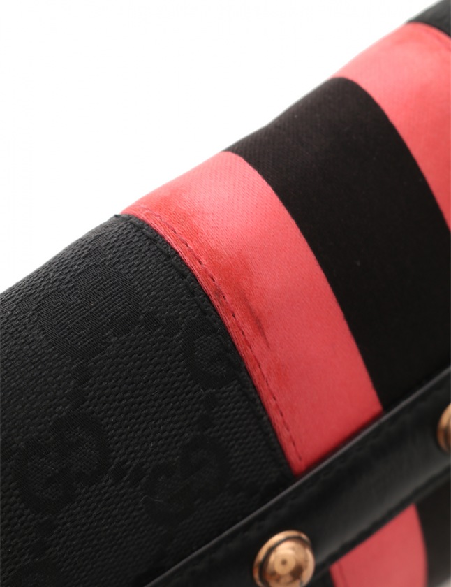 グッチ GUCCI チェーンショルダーバッグ GGキャンバス ホース