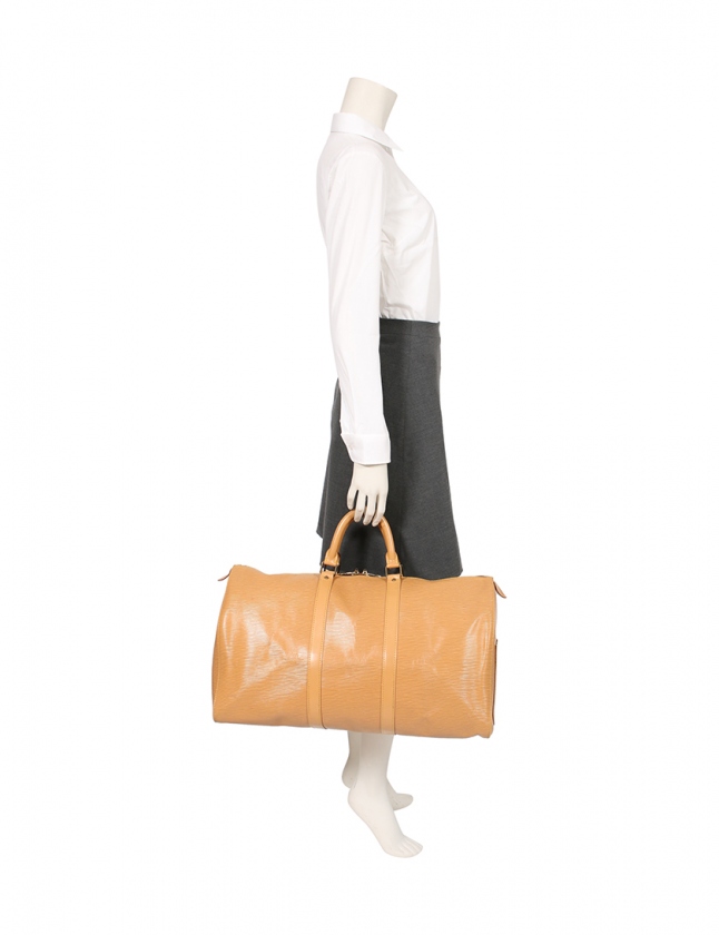 訳あり ルイ・ヴィトン LOUIS VUITTON ボストンバッグ キーポル50 エピ