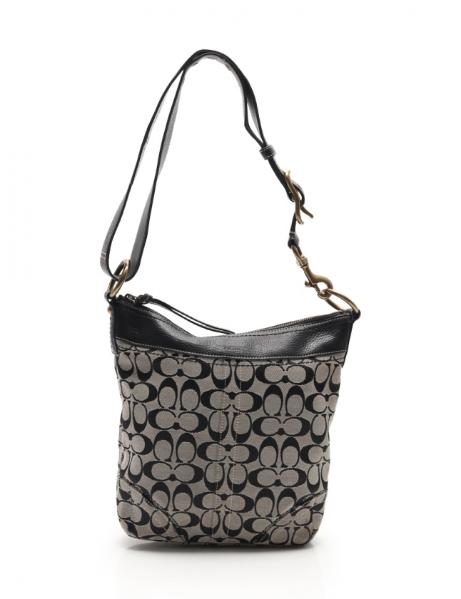 コーチ COACH ショルダーバッグ シグネチャー ベージュ 黒 F10403 