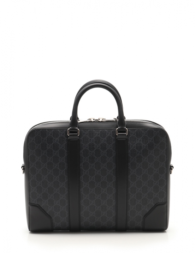 グッチ Gucci ビジネスバッグ ブリーフケース ショルダーバッグ Ggスプリーム ダークブラウン 黒 Pvc レザー 2way メンズ 114 ベクトルパーク