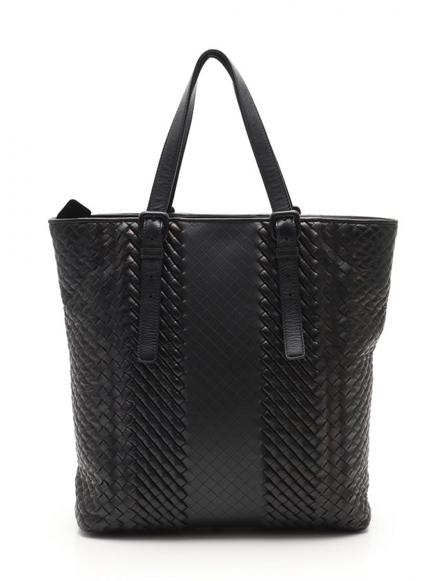 ボッテガヴェネタ/黒ビッグトートバッグ BOTTEGA VENETA 並行輸入 ボッテガヴェネタ トートバッグ イントレ