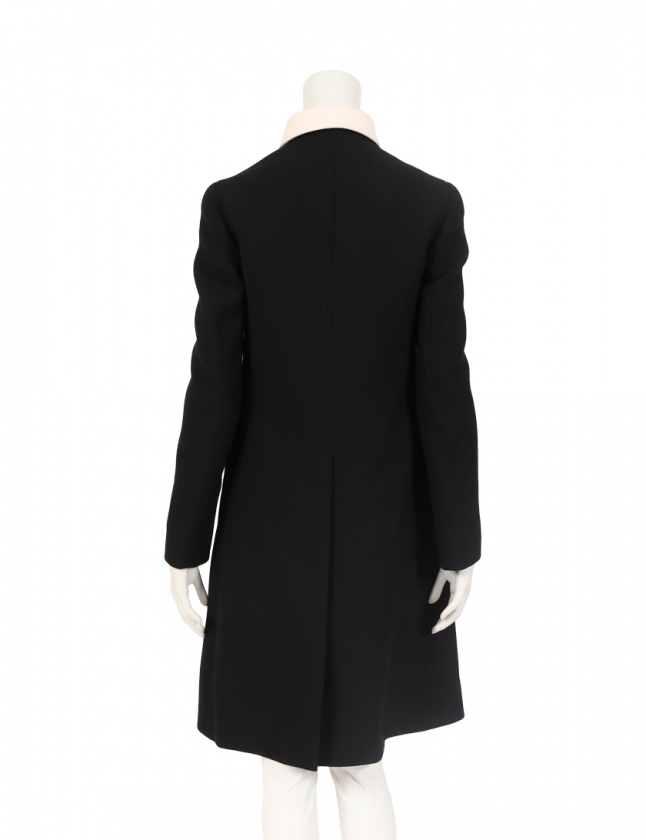 プラダ　ウールコート 38 プラダ PRADA コート 黒 38 アウター XS ウール レディース 114