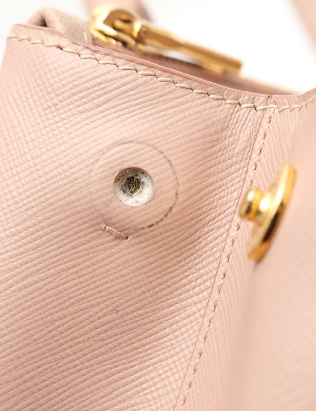 プラダ PRADA ハンドバッグ ショルダーバッグ ガレリア ピンクベージュ