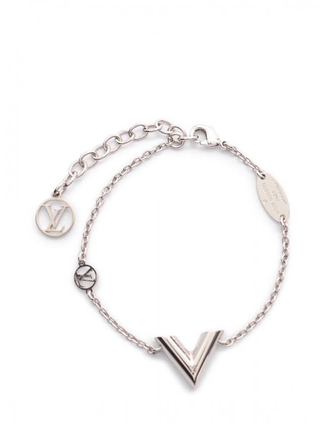 ルイヴィトン LOUIS VUITTON ブレスレット エセンシャルV シルバー 